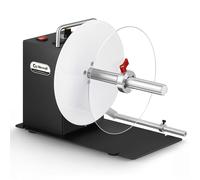 CGOLDENWALL Enrouleur automatique d'étiquettes amélioré, largeur d'étiquette plus grande 18 cm, diamètre 22,3 cm, rembobinage bidirectionnel, sans noyau/noyau de 2,5 cm/3,8 cm/7,6 cm, vitesse
