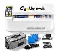 CGOLDENWALL Glacière à Insuline pour Médicaments 2-20℃ Mini Réfrigérateur Électrique Intelligent 180 * 79 * 31mm Grande Capacité Chargement Multiples pour Voyage et Ménage (Blanc)