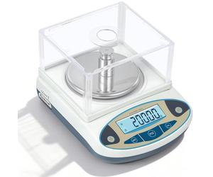 CGOLDENWALL Lab Analytique Balance 2000g/0,01g, Tare/Compte/13 Unités | Haute Precision Laboratoire Balance, Plateau Inox Ø12cm, pour Labo, Bijouterie, Industrie, Pré-Calibrée Prête à l'Emploi
