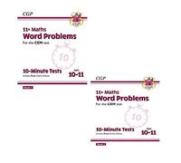 CGP 11+ CEM 10-Minute Tests maths word problems 1-2 books collection set