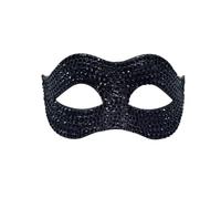 CGRSDSD Masque Bal Masqué Masque de bal masqué en dentelle creuse, demi-masque élégant for bal masqué, bal de fin d'année, Mardi Gras(B-Black)