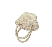 CGRSDSD Sac Paille Sac de paille Portable, mignon petit panier assorti avec tout, sac à main de Shopping(With Lining)