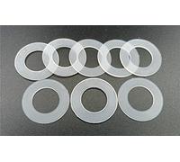 Cgshop-Rondelles M3 M3.5 M4 M5 M5.8 M6 M8 M10 M12 M14 M16 M18 M20, Lave-ronde à laveuse en nylon en plastique blanc, 100 pcs, 100 pcs, Durable, facile à installer(M5.8 x 14 x 0.8)