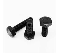 Cgshop-Vis à tête cylindrique M3 M4 M5 M6 noir A2-70 304 acier inoxydable externe hexagonal extérieur tête hexagonale vis à capuchon boulon, Fixer pour éviter le desserrage(10pcs M6x10mm)