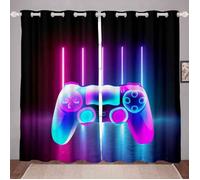 CGT-1906 Rideaux thermiques isolés de Gamer pour chambre à coucher de garçons décoration de jeux vidéo po Taille:220x210cm