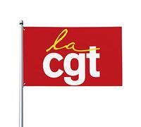 Cgt France Drapeau 0,9 x 1,5 m Bannière extérieure Home House Yard Sign Flags Contre la réforme des retraites