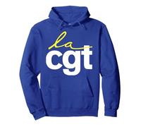 CGT SYNDICALISTE en GRÈVE SYNDICAT Retraite Homme Femme Sweat à Capuche, Unisexe pour Adultes, Bleu Royal, M