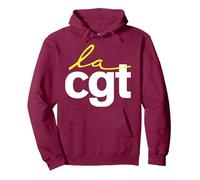 CGT SYNDICALISTE en GRÈVE SYNDICAT Retraite Homme Femme Sweat à Capuche, Unisexe pour Adultes, Marron, S