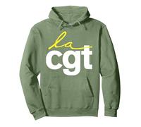 CGT SYNDICALISTE en GRÈVE SYNDICAT Retraite Homme Femme Sweat à Capuche, Unisexe pour Adultes, Vert Sauge, S