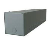 CGT1244, Conduit métallique et chemins de roulement, bac de gouttière de type 1, w/KO - 4 x 4 x 12 - acier/gris