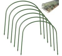 CGTQROVR 6 pcs de Jardin pour Les Lits surélevés des cerceaux de Serre sans Rouille Poussent Un Tunnel pour Le Soutien la Plante en Tissu Jardin