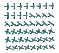 CGTQROVR Connecteurs de pieu de Jardin, 48pcs 4 Types Frame Serre Robuste, connecteur Construction Cadre 11 mm pour greffes Jardinage à écran Solaire en Treillis