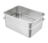 CGTQROVR Cuve à Vaisselle pour évier de Cuisine 2pcs Bassin de Lavage en Acier Inoxydable et Lavage Robuste Bol pour légumes aux Fruits, avec et sans Trou