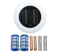 CGTQROVR Ioniseur Solaire pour Piscine 7pcs/Set Nettoyage Piscine Pool Solaire Ionizer Chlore Chlore Algues RéSistantes Cuivre Ionizer pour Les Piscines Au Sol Et Au-Dessus du Sol