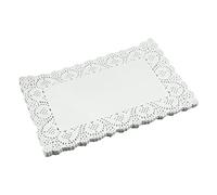 CGTQROVR Rectangle Paper Doylies Paper en dentelle Ta Party Paremats Disposable Wedding Birthday Party Table Vole du gâteau PADAGNE 7, 5 x 12 pouces