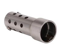 CGTQROVR Silencieux d'échappement, Silencieux de de 30 mm en Acier Inoxydable, générateur résistant à la Chaleur, Chicane d'échappement à Amovible