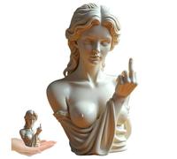 CGTQROVR Statue de Doigt d'honneur de 12, 7 cm en résine d'art Audacieux, Statue Vénus, Sculpture Geste Grec pour Les Rebelles Modernes, Ornements décoratifs Uniques et Amusants