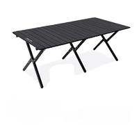 CGUOHU 1 Ensemble Bureau Pliable Table Touristique Pliante Tables Basses équipement de Camping Liquidation Salon Jardin Meubles d'hôtel pour Table d'Appoint(150 tableand6chairA)