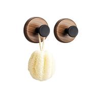 CGUOHU Crochet Ventouse Lot de 12 crochets à ventouse robustes for salle bain, porte-serviettes étanche, en polypropylène réutilisable, for suspendre les peignoirs(Brown)