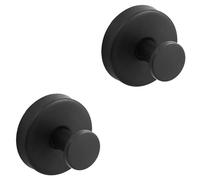 CGUOHU Crochet Ventouse Lot de 6 crochets à ventouse for fenêtre en verre, porte douche/mur salle bain, peignoir/louf…(Black)