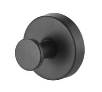 CGUOHU Crochet Ventouse Lot de 6 crochets muraux étanches en acier inoxydable for couronnes Noël, salle bain, cuisine, vêtements, robustes et réutilisables(Black)