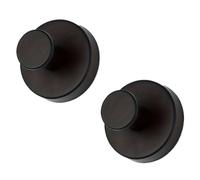 CGUOHU Crochet Ventouse Lot de 6 crochets muraux réutilisables en acier inoxydable avec ventouses, étanches et sans perçage, for la cuisine salle bain, for serviettes vêtements(Black)