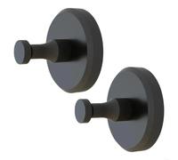 CGUOHU Crochet Ventouse Lot de 8 crochets à ventouse pratiques et peu encombrants, accessoire idéal for organiser salles bains, cuisines plus encore(Black)