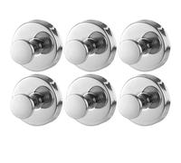 CGUOHU Crochet Ventouse Lot de 8 crochets à ventouses en acier inoxydable, fixation murale sans perçage, for serviettes douche et clés salle bain(Silver)