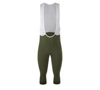 CGUOHU Cuissard à Bretelles De Cyclisme Pantalons à Bretelles de Cyclisme 3/4 Longs Collants en Polaire Thermique Pantalons vélo d'hiver Froid(Green,XXL)