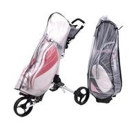 CGUOHU Housse De Sac De Golf Sac de Golf en PVC, Protecteur Transparent Anti-poussière avec Couvercle Poteau Capot, for Chariots poussée, Club
