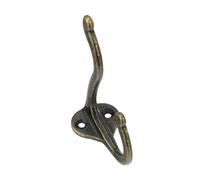 CGUOHU Lot de 5 patères murales vintage en alliage zinc, for manteaux, bijoux, chapeaux et écharpes, décoration intérieure, bronze vert Pour Vêtements