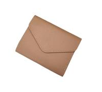 CGUOHU Portefeuille Court Femmes Sac à Main Multifonction Porte-Carte Porte-Monnaie Simple Trois Fois Pince Femme Portefeuille pour Hommes Et Femmes(Khaki)