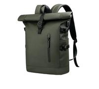 CGUOHU Sac à dos tendance enroulement for femme, extensible, étanche, for ordinateur portable pour Sac Roll-Top(Green)