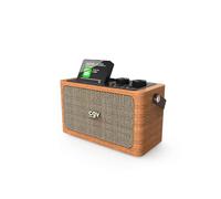 CGV Radio portable Bebop Dab+ – DAB+/FM, Bluetooth, USB/SD, Batterie intégrée – Marron