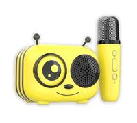 CGV | Kit karaoké/Enceinte Bluetooth et Micro sans Fil Maya | Effets Voix Magiques, contrôle des Effets sur Le Micro | Compatible iOS et Androïd | Autonomie 8h, Recharge USB