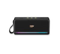 CGV Enceinte Bluetooth portable SolidVibe Max – subwoofer intégré, TWS, LED-Show, 8h d'autonomie