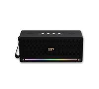 CGV Enceinte Bluetooth SolidVibe Ultra - Subwoofer et tweeters, IPX7, Micro, TWS, LED, 6h - Noir