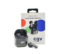 Écouteurs sans fil Bluetooth - CGV - URBAN GHOST (Noir) - Autonomie 30h - Contrôle tactile - TWS