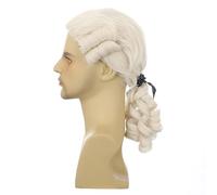 CGVG Perruque baroque juge rococo juge juge juge marquis noble Lord dense compositeur Renaissance perruque pour cosplay, Halloween, carnaval (beige)