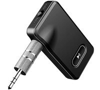 CGZZ Récepteur Bluetooth 4.1, Adaptateur de Voiture Bluetooth sans Fil de 3,5 mm, Adaptateur Audio sans Fil Portable, kit de Voiture Bluetooth d'appel Mains