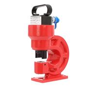CH-60 Perforatrice hydraulique 31T avec portée de 3,74 pouces - Perforatrice hydraulique professionnelle avec 4 matrices de découpe (3/8-3/4") pour rails électriques, cuivre, aluminium et fer (rouge)