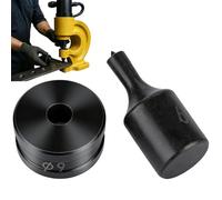 CH-70 Hydraulic Knockout Punch Set, Durable Hydraulic Hole Punch for Metal, Steel, Copper, Aluminum, Sheet Metal (Large 6-Piece Set)