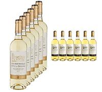 Ch. Rousseau Côtes de Bergerac Vin Blanc Moelleux 75 cl - Pack de 6 & CH Rousseau Monbazillac Vin Blanc Liquoreux 75 cl - Lot de 6