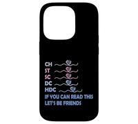 CH St SC DC HDC If You Can Read This Knitting Abréviation Coque pour iPhone 14 Pro