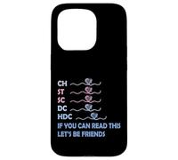 CH St SC DC HDC If You Can Read This Knitting Abréviation Coque pour iPhone 15 Pro