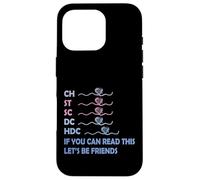 CH St SC DC HDC If You Can Read This Knitting Abréviation Coque pour iPhone 16 Pro