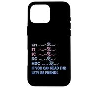 CH St SC DC HDC If You Can Read This Knitting Abréviation Coque pour iPhone 16 Pro Max
