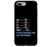 CH St SC DC HDC If You Can Read This Knitting Abréviation Coque pour iPhone 7 Plus/8 Plus