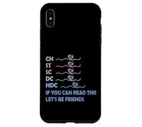 CH St SC DC HDC If You Can Read This Knitting Abréviation Coque pour iPhone XS Max