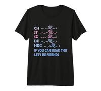 CH St SC DC HDC If You Can Read This Knitting Abréviation T-Shirt Haut de Gamme